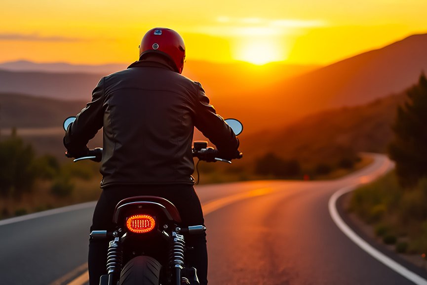 Golpe de calor en moto