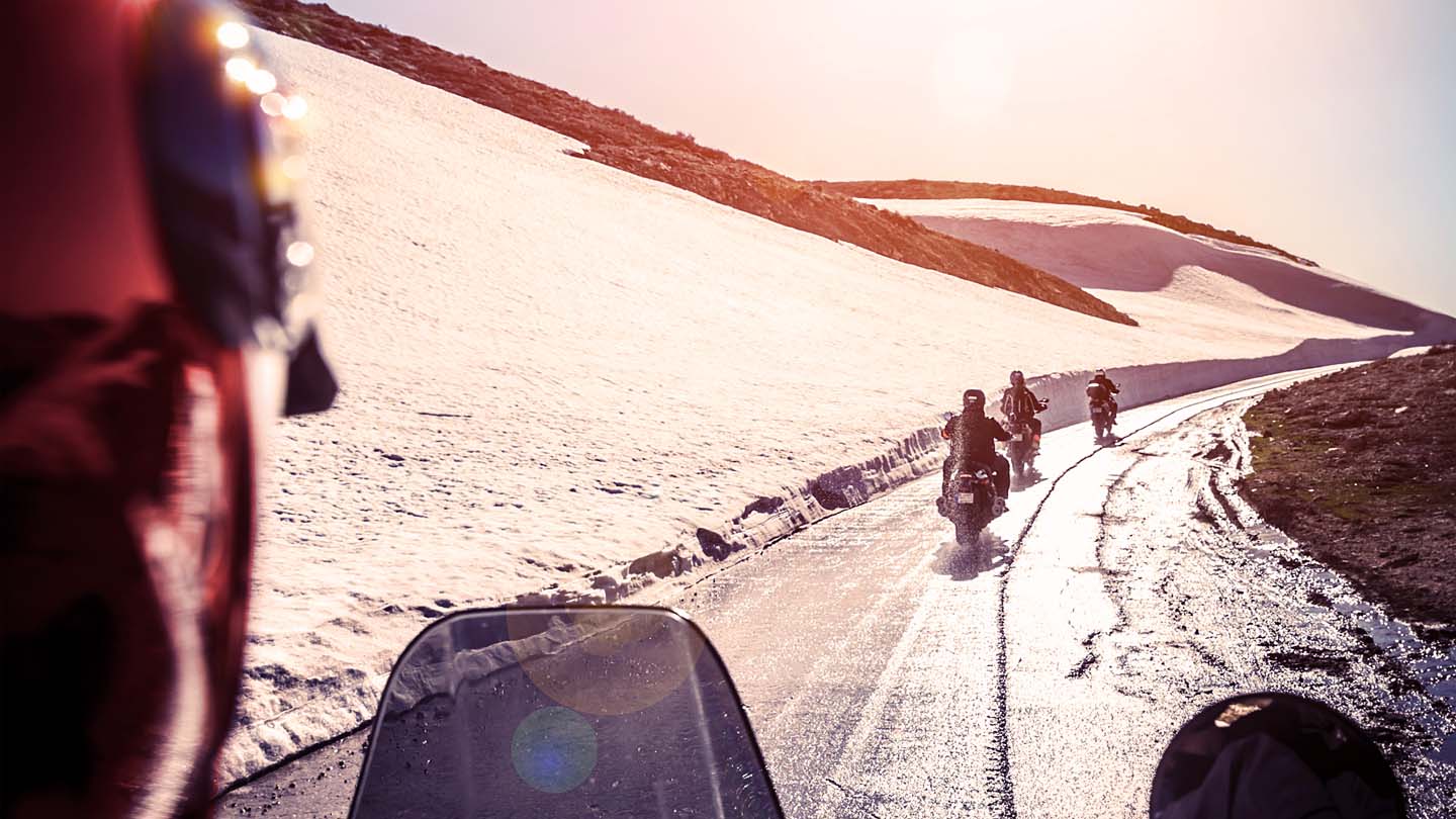 Conducir la moto en invierno