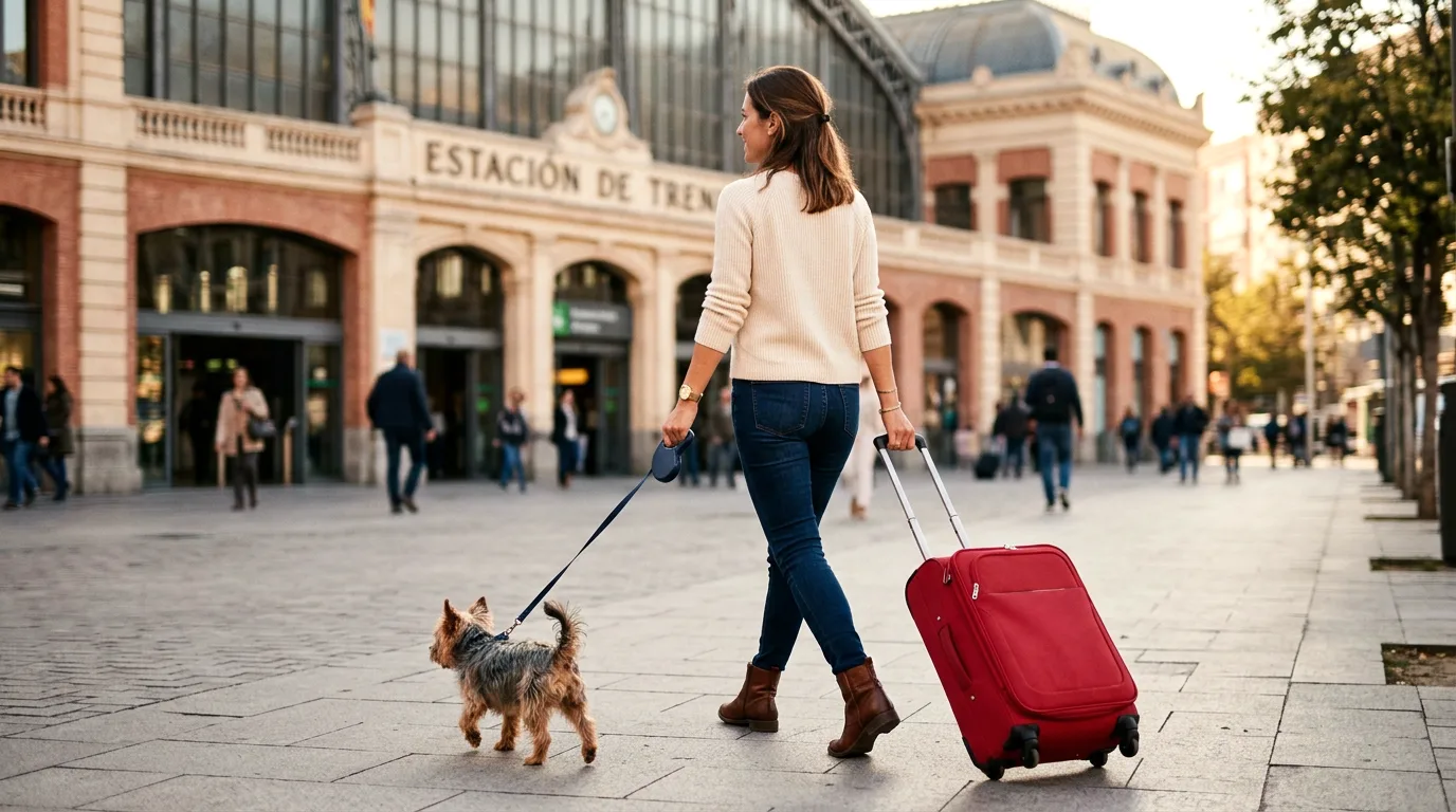 viajar tren mascota