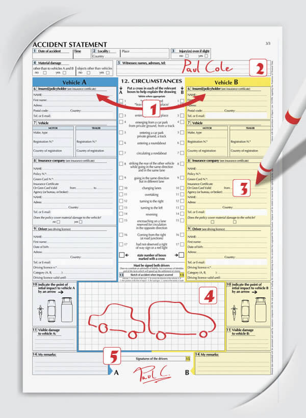 How to complete an accident report