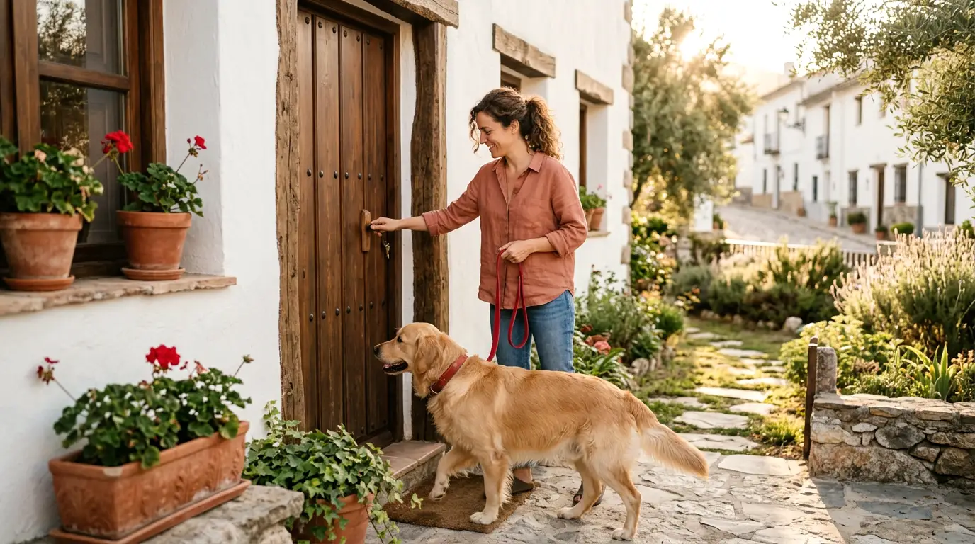 casa rural con mascotas