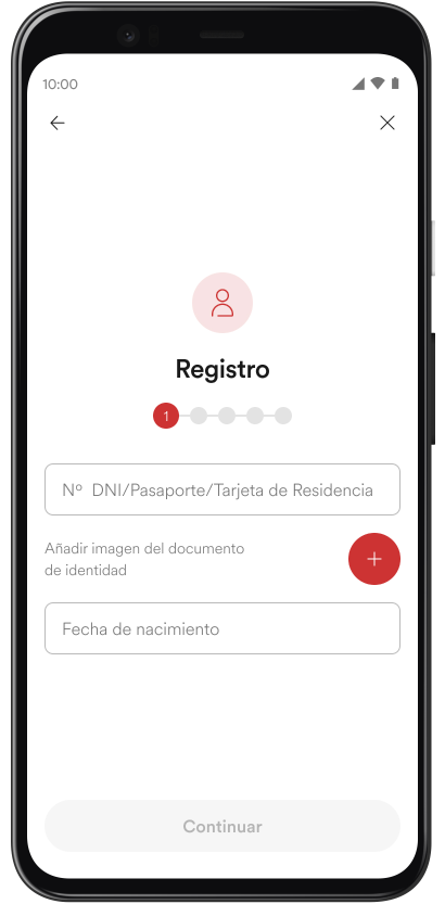 Paso 1 Registro App de Movilidad Personal