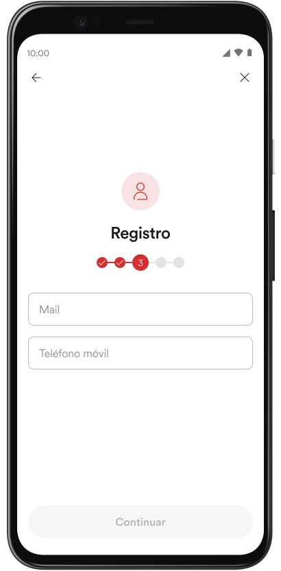 Paso 3 Registro App de Movilidad Personal