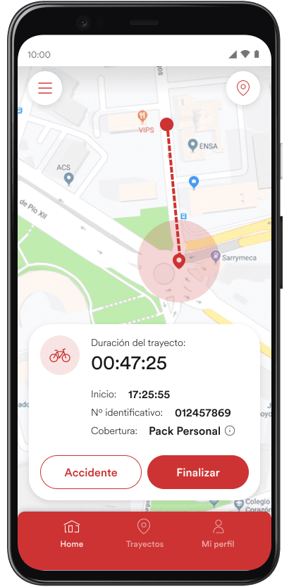 Paso 1 Dar parte App Movilidad Personal