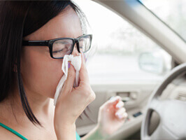 Cómo combatir las alergias en el coche.