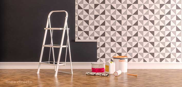 Instalar papel pintado en pared