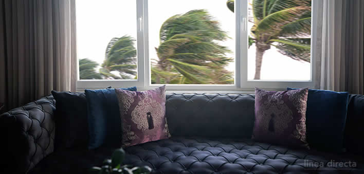 Daños por viento en el hogar