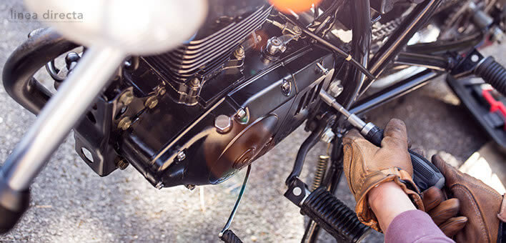 Reparación in situ para moto