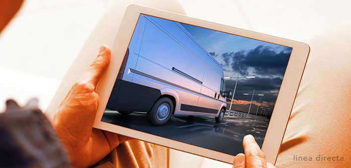 Contratar seguro para vehículo profesional online · Línea Directa