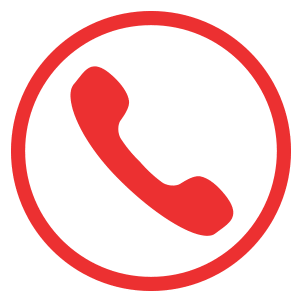 icono telefono rojo