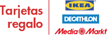 Logotipo Tarjetas regalo para Decathlo, Ikea o Mediamarkt